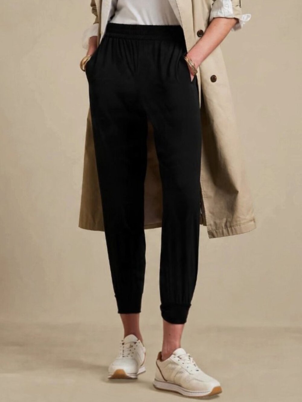BANANA REPUBLIC Factory Air Stretch Lightweight Travel Jogger Pants Size Small